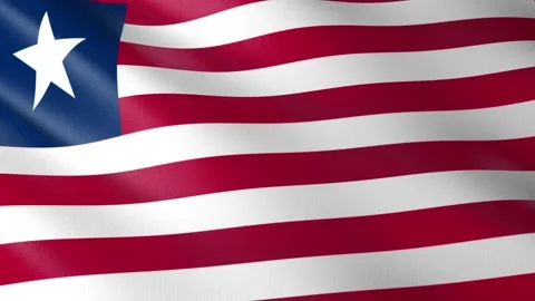 Flag of Liberia Stock Footage 151433569