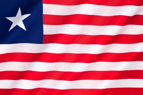 Flag of Liberia Stock Photos