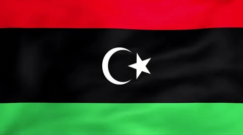 Flag Of Libya Stock Footage 11355689