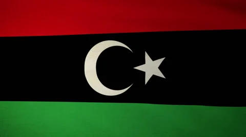 Flag Libya Stock Footage 61541533