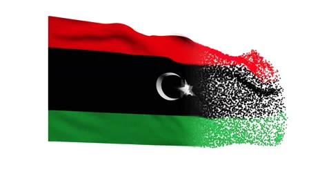 Flag of Libya Stock Footage 65140987