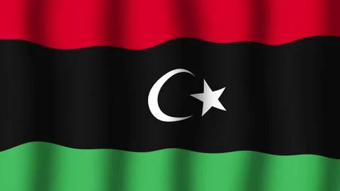 Flag of Libya Vidéo 175822788