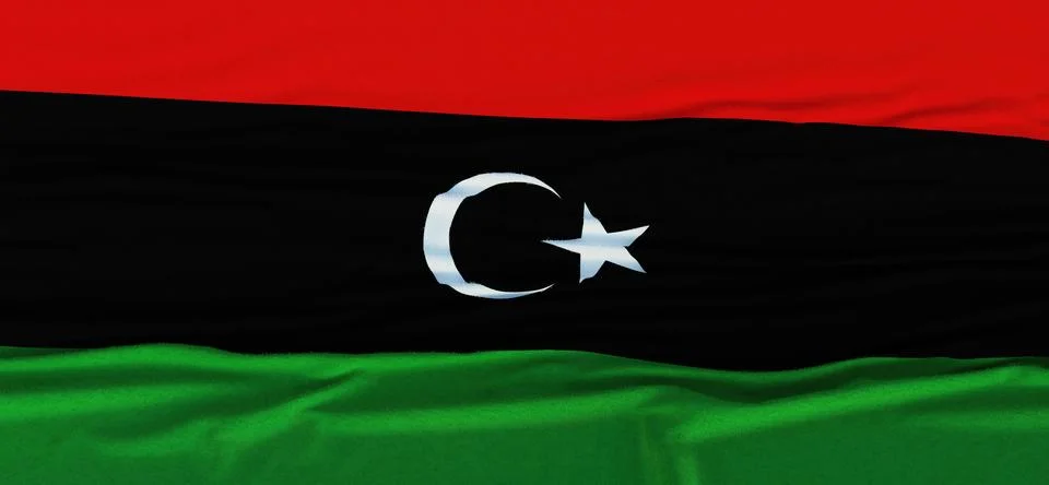 Flag of Libya Stock Illustration
