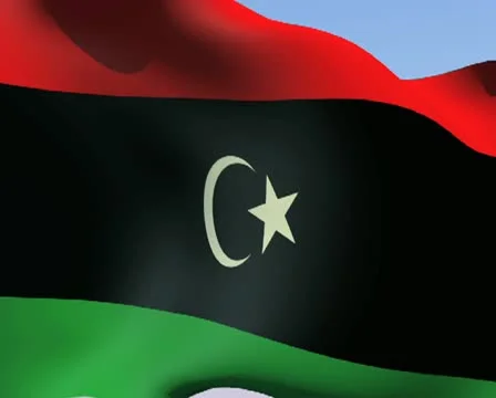 Flag of Libya PAL Stock Footage 14514186