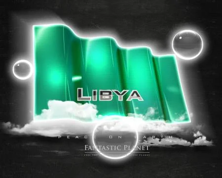 Flag Libya quality designer flag Stock Illustration