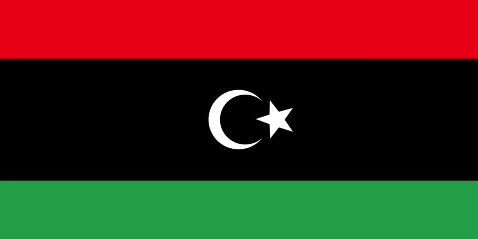 Flag of Libya, vector illustration Stock Illustration