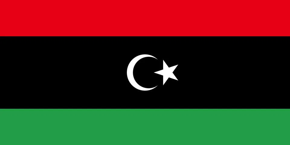 Flag of Libya Vector illustration Stock-Illustration
