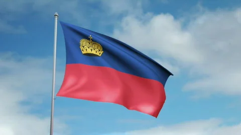 Flag of Lichtenstein 動画素材 445400