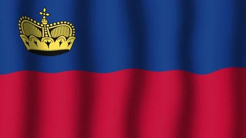 Flag of Lichtenstein Stock Footage 175848526