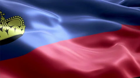 Flag Liechtenstein Stock-Footage 47751102