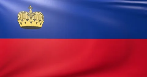 Flag of Liechtenstein Stock-Footage 300850576