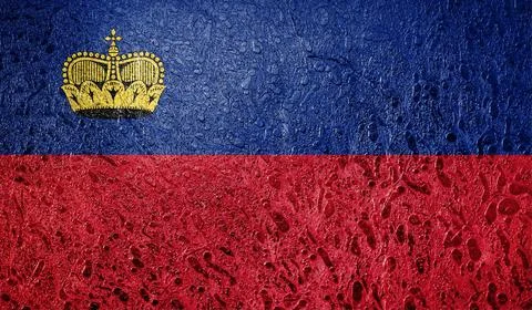 Flag of Liechtenstein Illustrazione stock