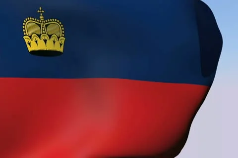 Flag of Liechtenstein NTSC 스톡 동영상 14518885