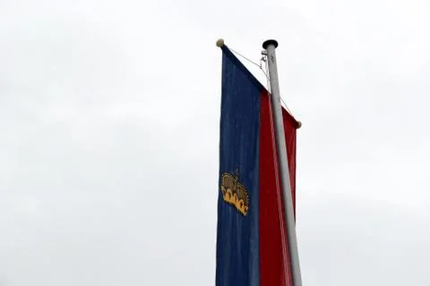The flag of Liechtenstein Stock Photos
