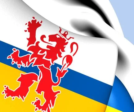 Flag of limburg Stock Illustration