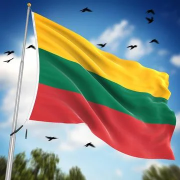 Flag of Lithuania Flag of Lithuania , This is a computer generated and 3d ... Stock Photos