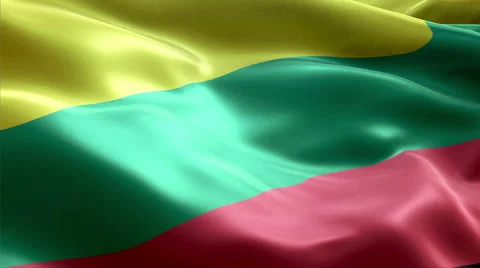 Flag Lithuania Stock Footage 47751250