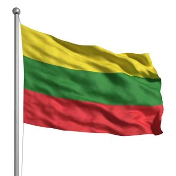 Flag of lithuania Stock Illustration