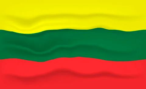 Flag of Lithuania Stock Illustration