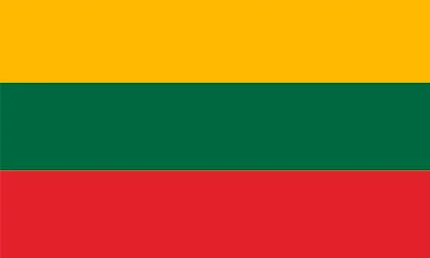 Flag of Lithuania Stock Illustration
