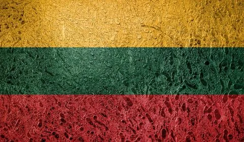 Flag of Lithuania Illustrazione stock