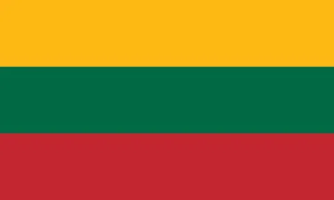 Flag of Lithuania Stock Illustration