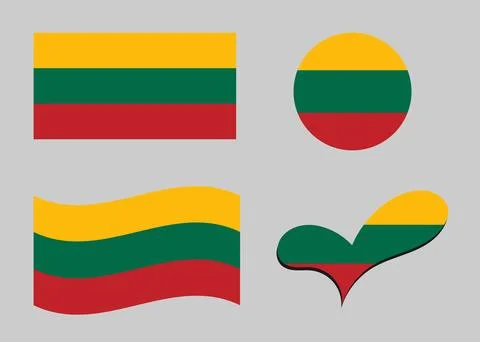 Flag of Lithuania Stock Illustration