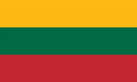 Flag Of Lithuania, Lithuania flag, National flag of Lithuania. Stock Illustration