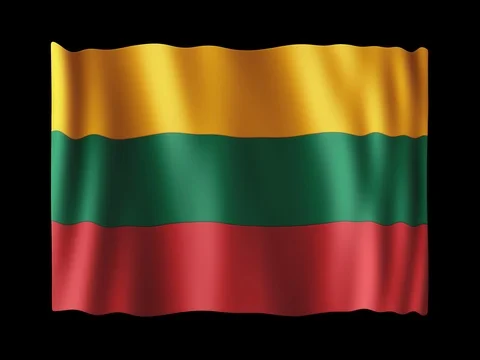 Flag of Lithuania, seamless loop animation 動画素材 83960109