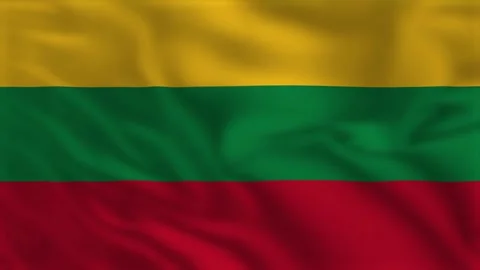 Flag of Lithuania - Waving Flag Animation 库存影片 139001140