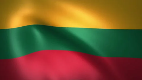 Flag of Lithuania Waving in the Wind (LOOP) Stock-Footage 161838301