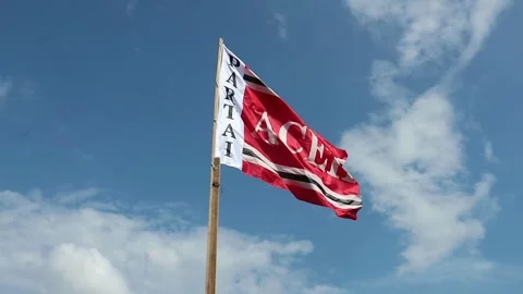 The flag of the local Acehnese party flies Stock Footage 265060281