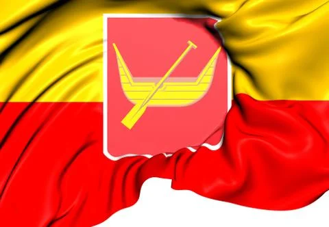 Flag of lodz Stock Illustration