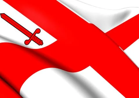 Flag of london Stock Illustration