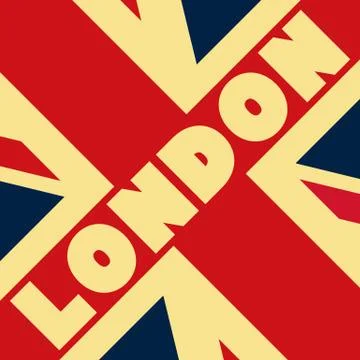 Flag london. Stock Illustration