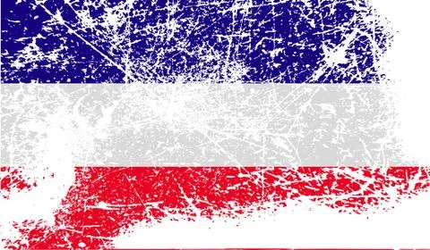 Flag of Los Altos with old texture. Stock Photos