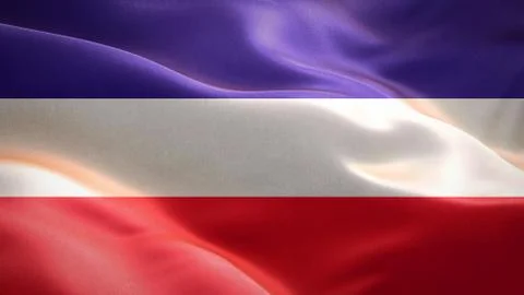 Flag of Los Altos waving in the wind. 3D Waving flag design. Stock Illustration