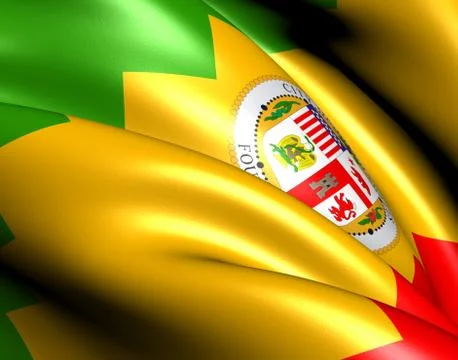 Flag of los angeles Stock Illustration
