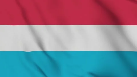 Flag of Luxembourg – 4K Seamless Loop of the Western European Nations Banner Stock Footage 309973424