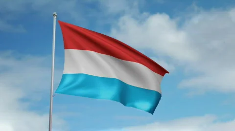 Flag of Luxembourg 動画素材 445388