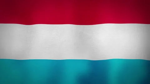 Flag Luxembourg Stock Footage 144036076