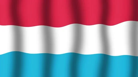 Flag of Luxembourg Stock Footage 175823411