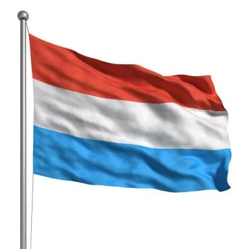 Flag of luxembourg Stock Illustration