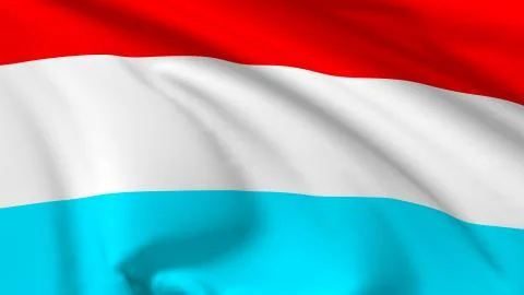 Flag of luxembourg Stock Illustration