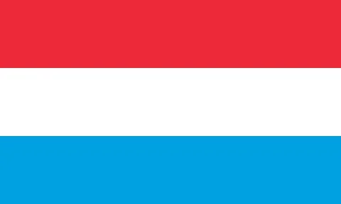 Flag of luxembourg Stock Illustration
