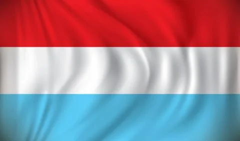 Flag of Luxembourg Stock Illustration
