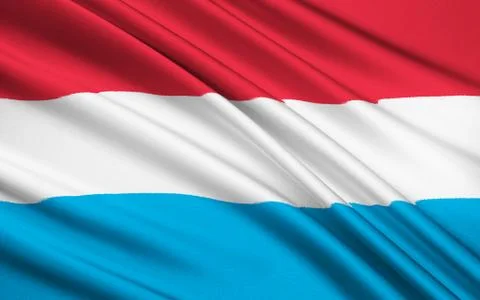 Flag of Luxembourg Stock Illustration