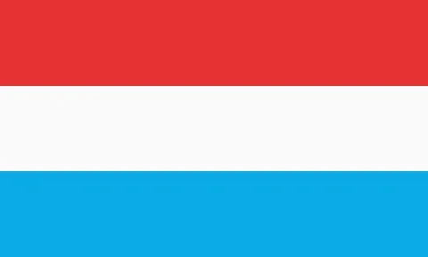Flag of Luxembourg Illustrazione stock