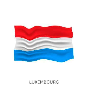 Flag of Luxembourg Stock Illustration