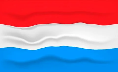 Flag of Luxembourg Stock Illustration